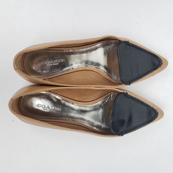 Coach walsh tan leather flats - Picture 4 of 8